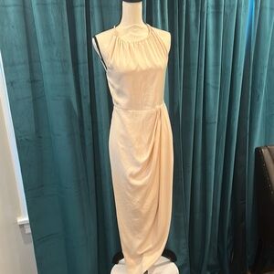 Shona Joy Halter Neck Draped Dress (Bridesmaid)